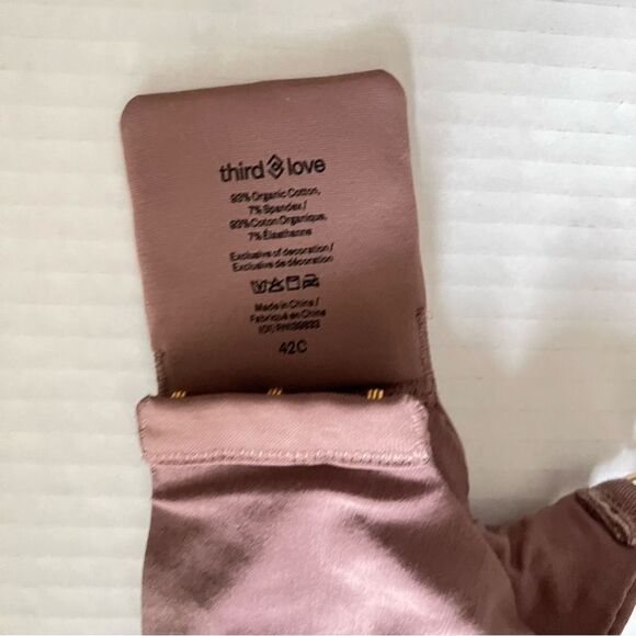 ThirdLove Womens Cotton Perfect Coverage Bra size 42C NWT In Twilight - Picture 3 of 5